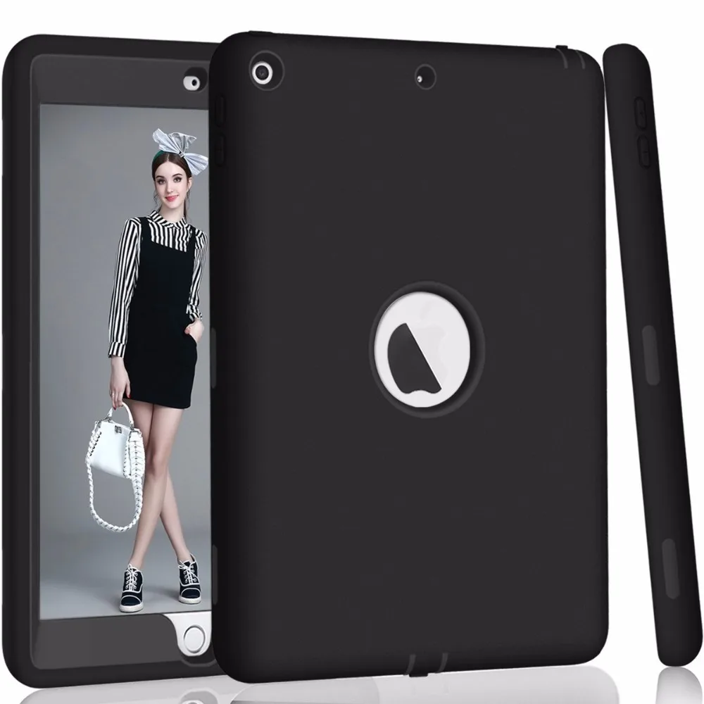 For New iPad 9.7" 2017 Case Cover, High-Impact Shock Absorbent Dual Layer Silicone+Hard PC Bumper Protective Case A1822/A1823
For New iPad 9.7" 2017 Case Cover, High-Impact Shock Absorbent Dual Layer Silicone+Hard PC Bumper Protective Case A1822/A1823