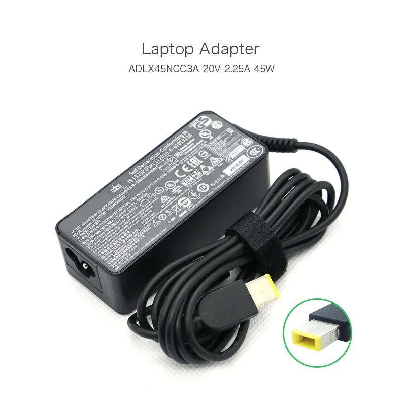 Power Adapter 45W 20V 2.25A AC Charger for Lenovo ADLX45NCC3A 5A10H03912 SA10E75793 00HM615 Laptop Power Supply
Power Adapter 45W 20V 2.25A AC Charger for Lenovo ADLX45NCC3A 5A10H03912 SA10E75793 00HM615 Laptop Power Supply