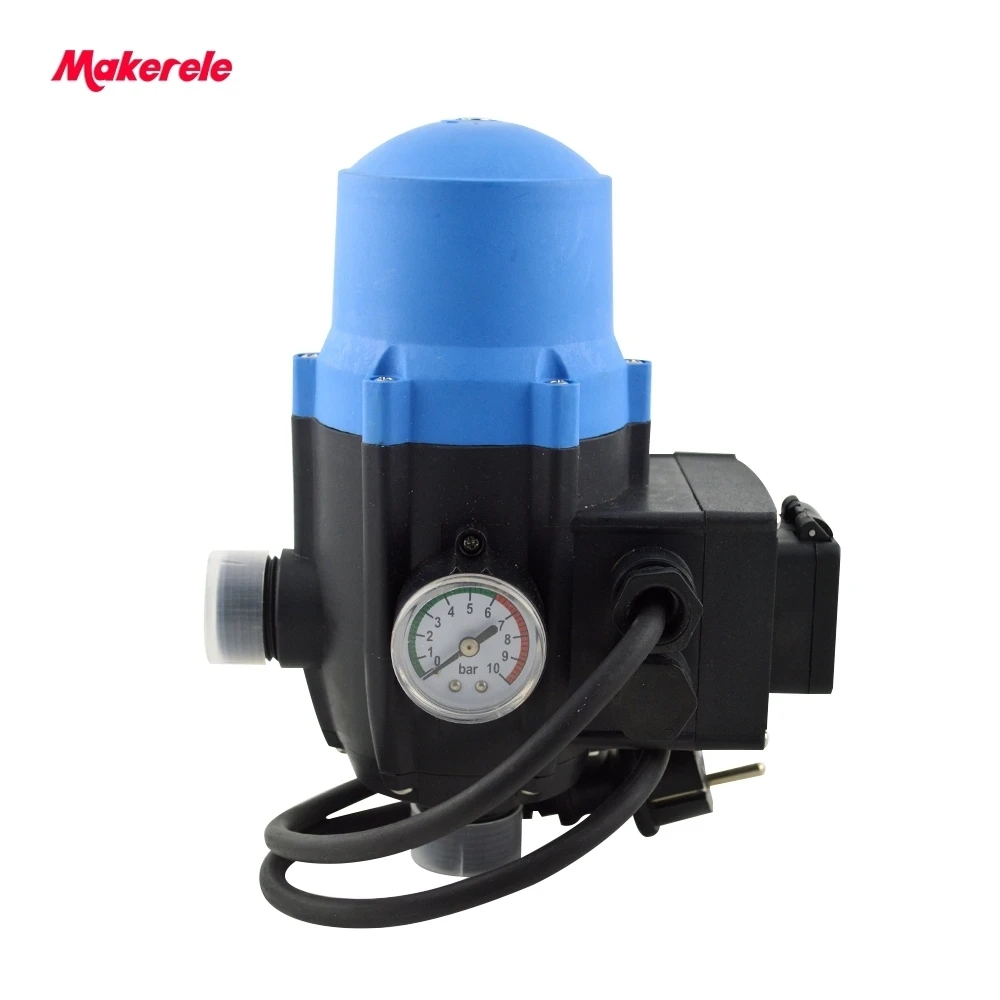 Automatic electronic water pump pressure switch adjustable pressure control MK-WPPS12 with the plug socket wires
Automatic electronic water pump pressure switch adjustable pressure control MK-WPPS12 with the plug socket wires