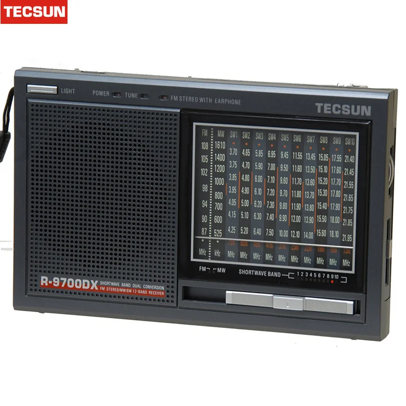 

TECSUN R-9700DX R9700DX FM Radio Guarantee SW MW High Sensitivity World Band Radio Receiver With Speaker Portable Radio