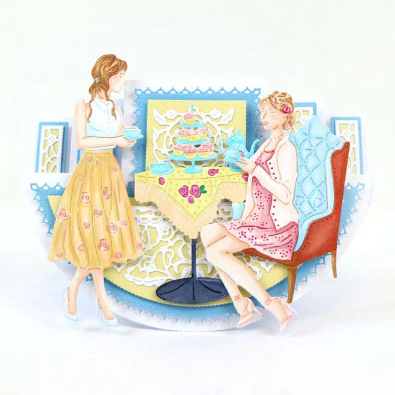Lady Eating Afternoon Tea Metal Cutting Die Embossing Stencil Scrapbooking Template Paper Card Album Making Handmade Decoration
Lady Eating Afternoon Tea Metal Cutting Die Embossing Stencil Scrapbooking Template Paper Card Album Making Handmade Decoration