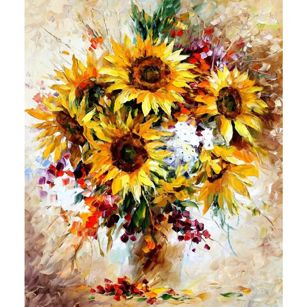 Contemporary Wall Art Sunflower Painting For Bathroom Decor Handmade Oil On Canvas Beautiful Flower Artwork Christmas Gift Best
Contemporary Wall Art Sunflower Painting For Bathroom Decor Handmade Oil On Canvas Beautiful Flower Artwork Christmas Gift Best