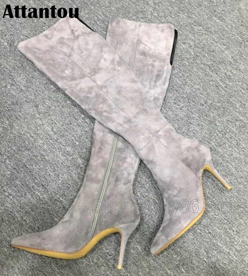 Winter women boots thin high heel long over the knee side zipper closure boots party shoes
Winter women boots thin high heel long over the knee side zipper closure boots party shoes
