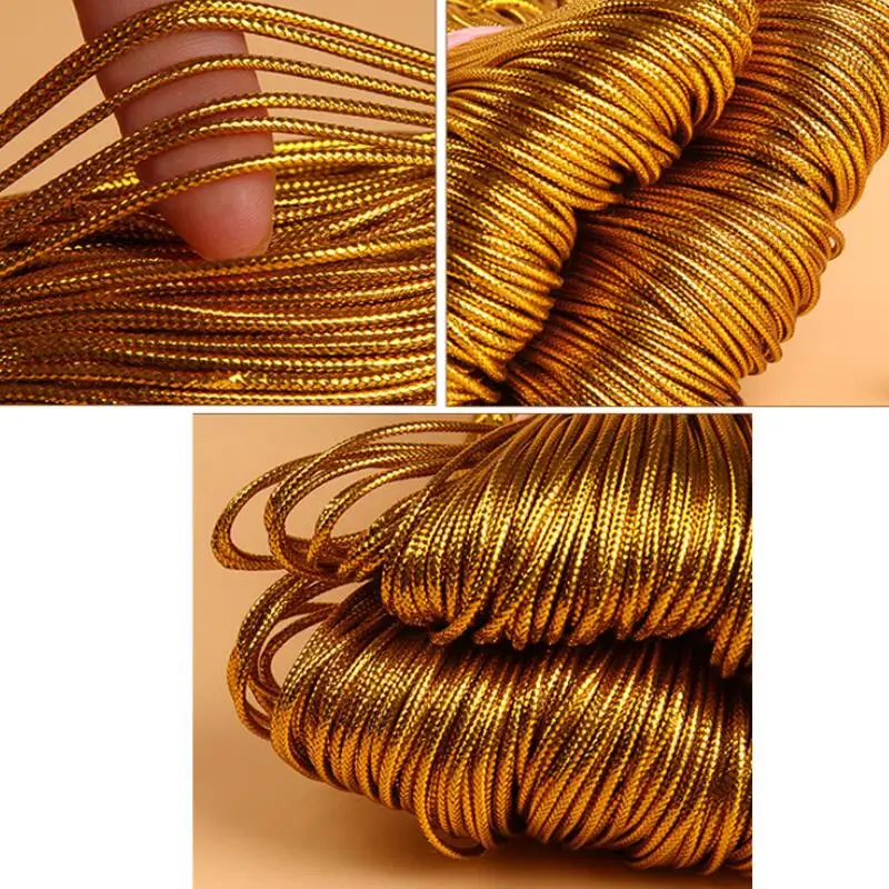 10 Pcs Polyester Round Rope Diy Luggage Clothing Tag Fine Gold Wire Rope Gift Wrapping Decorative Gold Wire Rope 10 M / Pcs
10 Pcs Polyester Round Rope Diy Luggage Clothing Tag Fine Gold Wire Rope Gift Wrapping Decorative Gold Wire Rope 10 M / Pcs