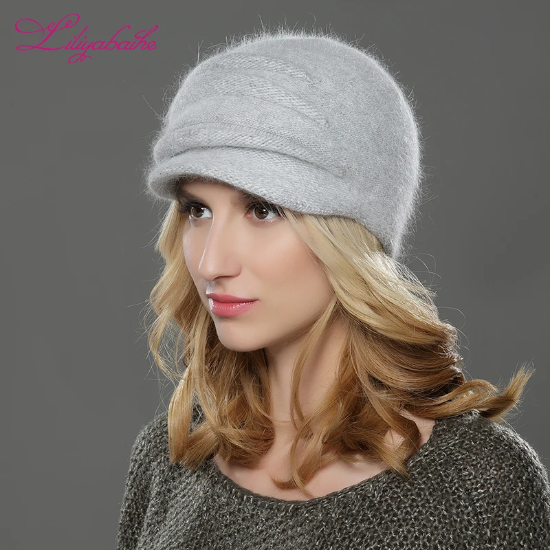LILIYABAIHE NEW Style Women Winter hat brim hat knitted wool angora hat Soolid vertical flower decoration cap Double warm hat
LILIYABAIHE NEW Style Women Winter hat brim hat knitted wool angora hat Soolid vertical flower decoration cap Double warm hat