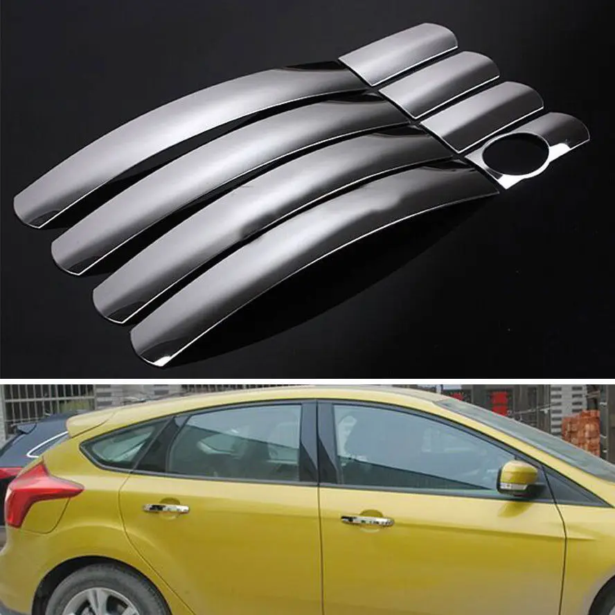 8x Chrome Silver Stainless Car Exterior Door Handles Covers Trim Fit For Focus 05-13 Car Styling Auto Accessories Car-Covers
8x Chrome Silver Stainless Car Exterior Door Handles Covers Trim Fit For Focus 05-13 Car Styling Auto Accessories Car-Covers