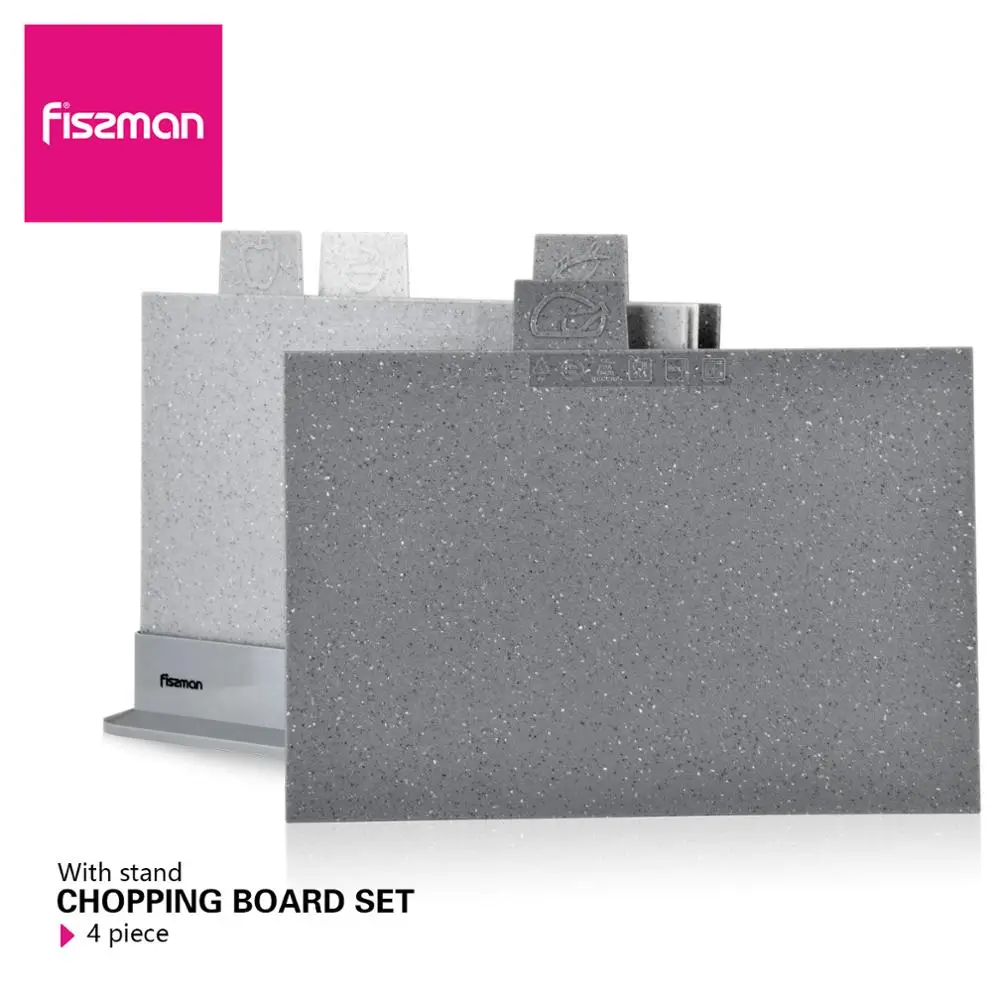 NEW Fissman Anti Bacterium Plastic Chopping Block Non-slip Marble Coating Plastic Mats Cutting Board with Stand-4pcs Sets
NEW Fissman Anti Bacterium Plastic Chopping Block Non-slip Marble Coating Plastic Mats Cutting Board with Stand-4pcs Sets