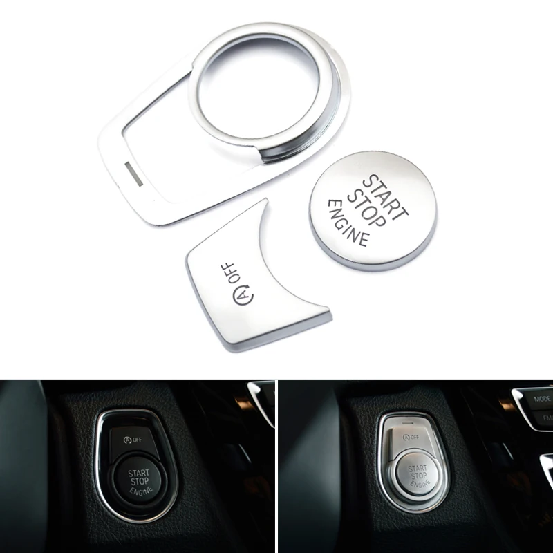 3pcs Car Styling ABS Chrome Interior Engine Start Stop Push OFF Button Cover Trim Stickers For BMW 1 2 3 4 Series 3GT X1
3pcs Car Styling ABS Chrome Interior Engine Start Stop Push OFF Button Cover Trim Stickers For BMW 1 2 3 4 Series 3GT X1