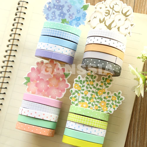 5pcs/set Cute colorful masking tapes Fresh style decoration adhesive paper tapes School diary stationery supplies (ss-1434)
5pcs/set Cute colorful masking tapes Fresh style decoration adhesive paper tapes School diary stationery supplies (ss-1434)