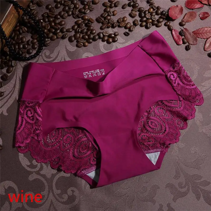 Women's Sexy Lace Panties Seamless Underwear Soft Comfortable Smooth Ice Silk Underpants Breathable Cotton Crotch Elastic Briefs
Women's Sexy Lace Panties Seamless Underwear Soft Comfortable Smooth Ice Silk Underpants Breathable Cotton Crotch Elastic Briefs