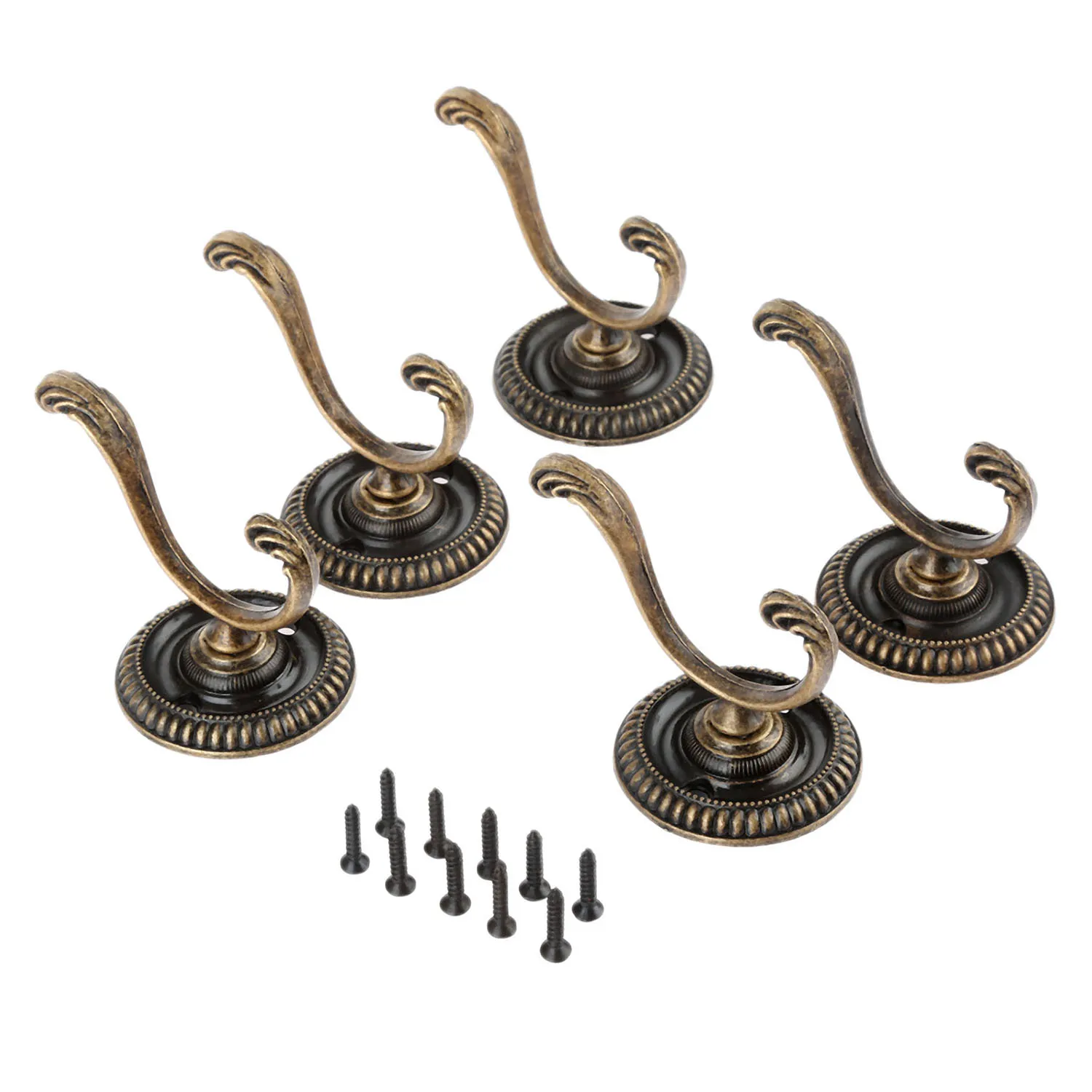 NEW 5Pcs Antique Door Hanger Hooks Vintage Bathroom Wall Hanger Hats Bag Keychain Zinc Alloy Hook Coat Wall Hooks with Screw
NEW 5Pcs Antique Door Hanger Hooks Vintage Bathroom Wall Hanger Hats Bag Keychain Zinc Alloy Hook Coat Wall Hooks with Screw