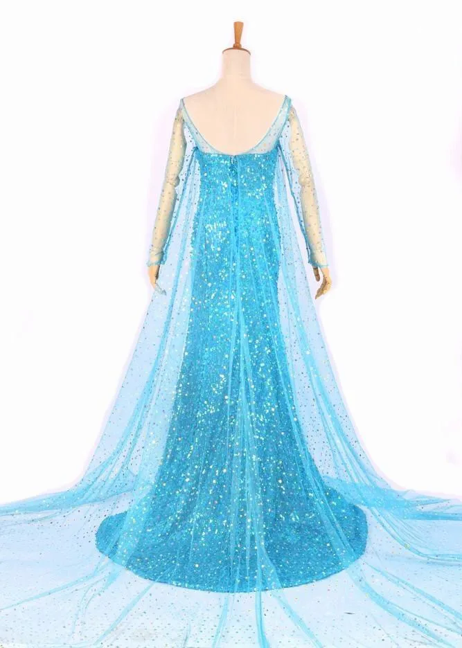 Принцесса Эльза Queen Princess взрослой женщины Коктейльные Вечерние Платье Костюм