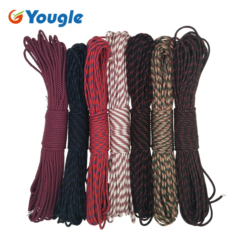 YOUGLE Paracord 550 Parachute Cord Lanyard Rope Outdoor tent Wind rope Woven Bracelet Type III 100FT Camping equipment 109-115
YOUGLE Paracord 550 Parachute Cord Lanyard Rope Outdoor tent Wind rope Woven Bracelet Type III 100FT Camping equipment 109-115