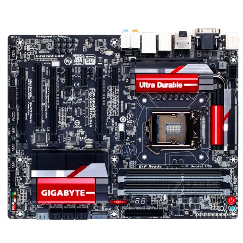 Материнская плата для Gigabyte оригинальная б/у настольного ПК с процессором Z87 LGA 1150