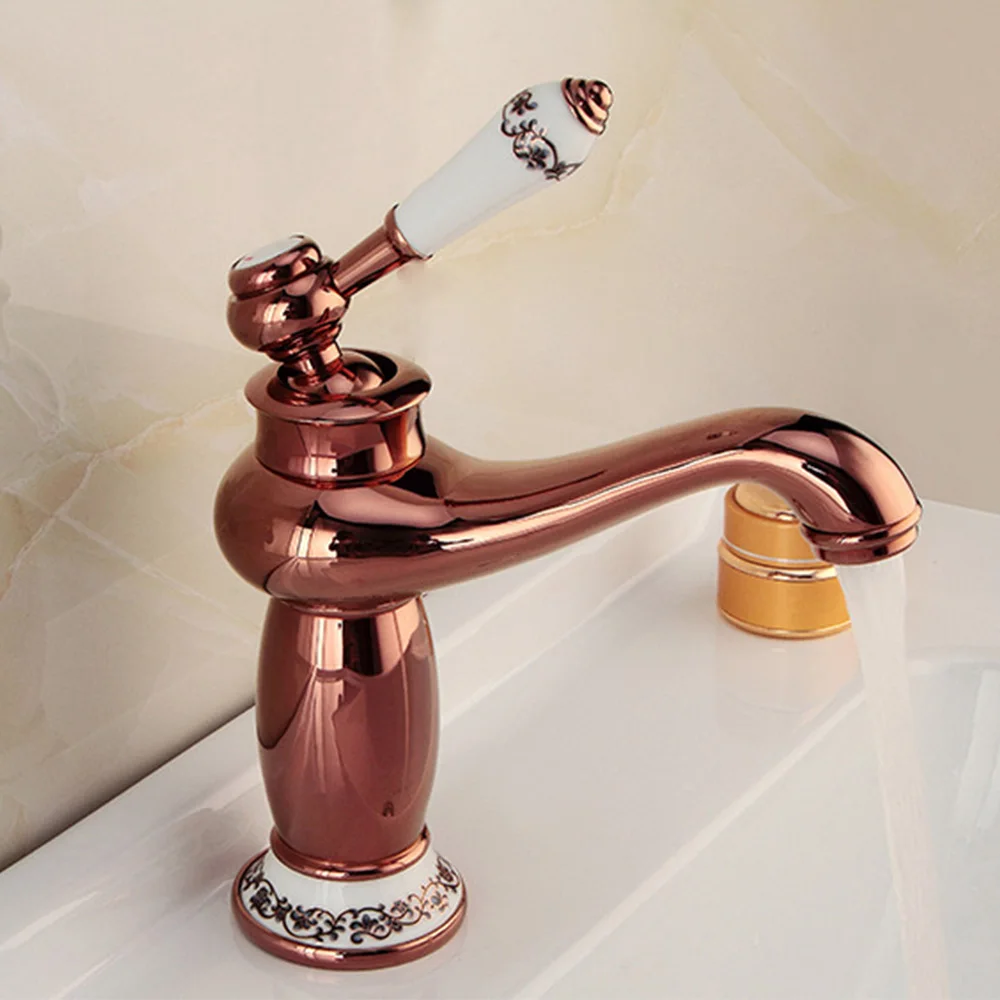 Faucet Palace Style Hot And Cold Water Mixer Faucet Copper Rose Gold Wash Basin Faucet Household Bathroom Vintage Faucet Cool
Faucet Palace Style Hot And Cold Water Mixer Faucet Copper Rose Gold Wash Basin Faucet Household Bathroom Vintage Faucet Cool