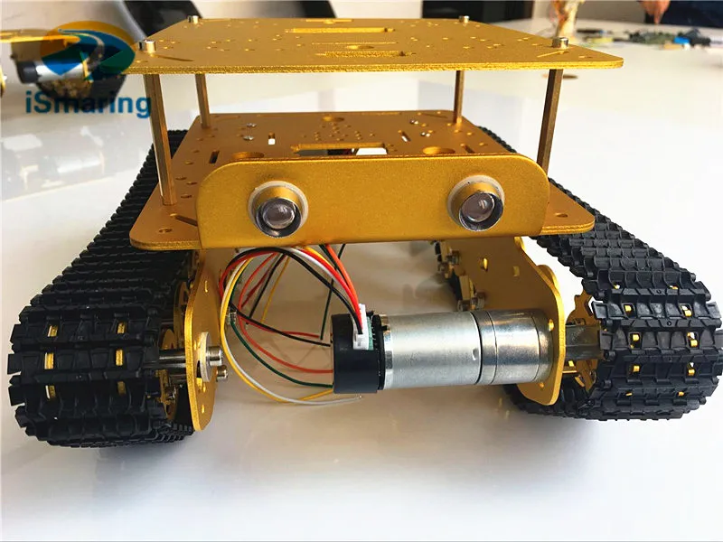 Official iSmaring Double Panel Metal Shock Absorption Robot Tank Car Chassis TS100 from DIY Crawler Tracked Model Robotic Base w
Official iSmaring Double Panel Metal Shock Absorption Robot Tank Car Chassis TS100 from DIY Crawler Tracked Model Robotic Base w