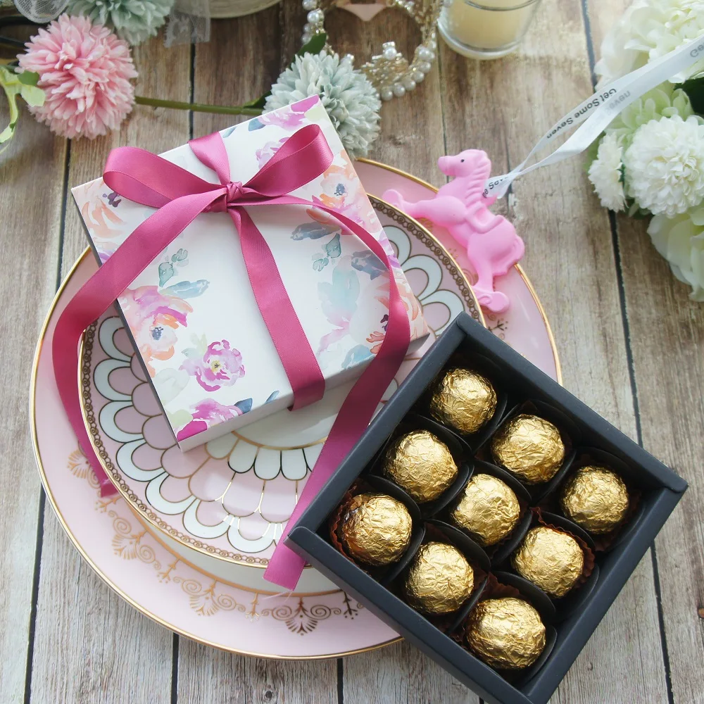 13.1*13.1*3.5cm water color flower theme 10 set Chocolate Paper Box valentine's day Christmas Birthday Gifts Pack Storage Boxes
13.1*13.1*3.5cm water color flower theme 10 set Chocolate Paper Box valentine's day Christmas Birthday Gifts Pack Storage Boxes