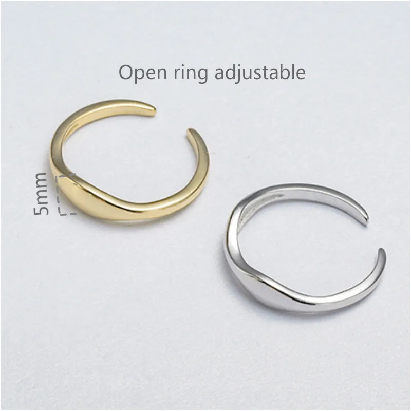 Flyleaf Simple Wave Stackable Gold 925 Sterling Silver Rings For Women Student High Quality Fashion Fine Jewelry Femme Open Ring
Flyleaf Simple Wave Stackable Gold 925 Sterling Silver Rings For Women Student High Quality Fashion Fine Jewelry Femme Open Ring