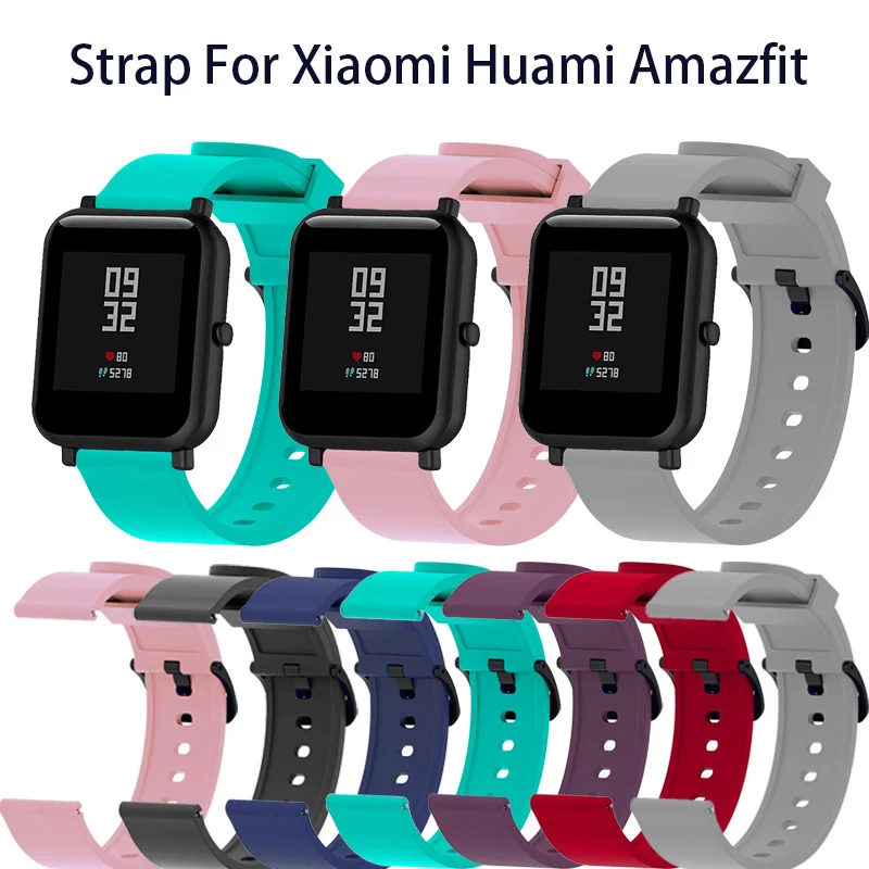 20mm Silicone Strap For Xiaomi Huami Amazfit Bip Smartband suitable for smart watch Replacement Bracelet Accessories
20mm Silicone Strap For Xiaomi Huami Amazfit Bip Smartband suitable for smart watch Replacement Bracelet Accessories