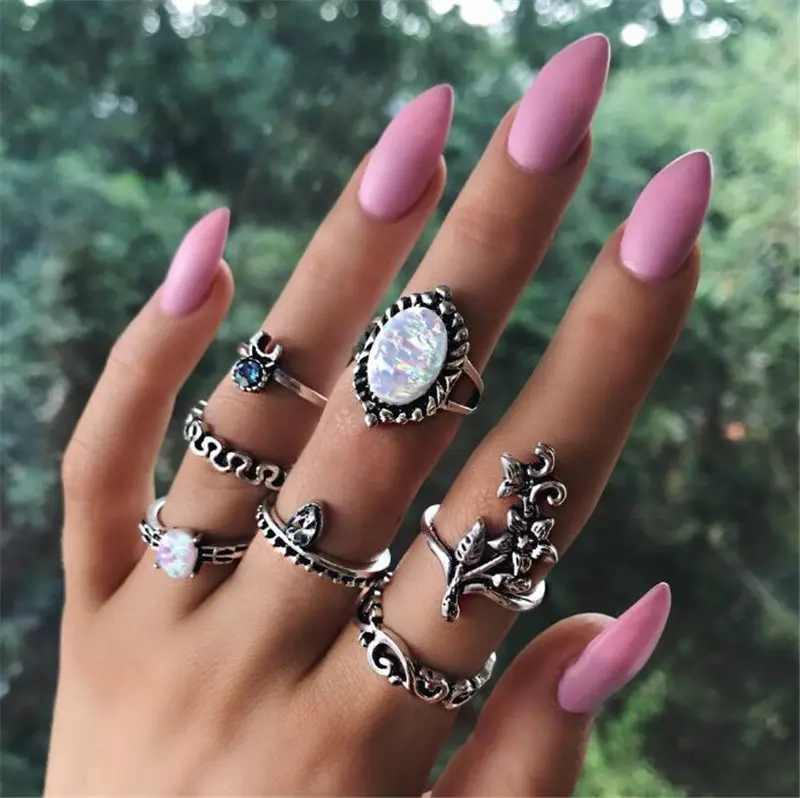 Vintage Feather Elephant Shape Mosaic Crystal Ring Set Boho Carved Leaf Turtle Ancient Silver Color Ring Women Wedding Jewelry
Vintage Feather Elephant Shape Mosaic Crystal Ring Set Boho Carved Leaf Turtle Ancient Silver Color Ring Women Wedding Jewelry