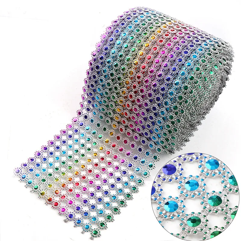 Rainbow Mesh Trim (Without Rhinestone) ABS Plastic Costume Sew Supplies DIY Craft Jewelry Decoration 10 Yards 12 Rows 10mm
Rainbow Mesh Trim (Without Rhinestone) ABS Plastic Costume Sew Supplies DIY Craft Jewelry Decoration 10 Yards 12 Rows 10mm