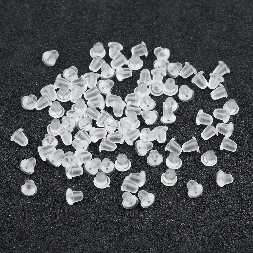 120 PCs/lot Transparent Silicone Rubber Earring Backs Ear Stoppers Stud Earring Ear Plugs Earnuts DIY Jewelry Findings Accessory
120 PCs/lot Transparent Silicone Rubber Earring Backs Ear Stoppers Stud Earring Ear Plugs Earnuts DIY Jewelry Findings Accessory