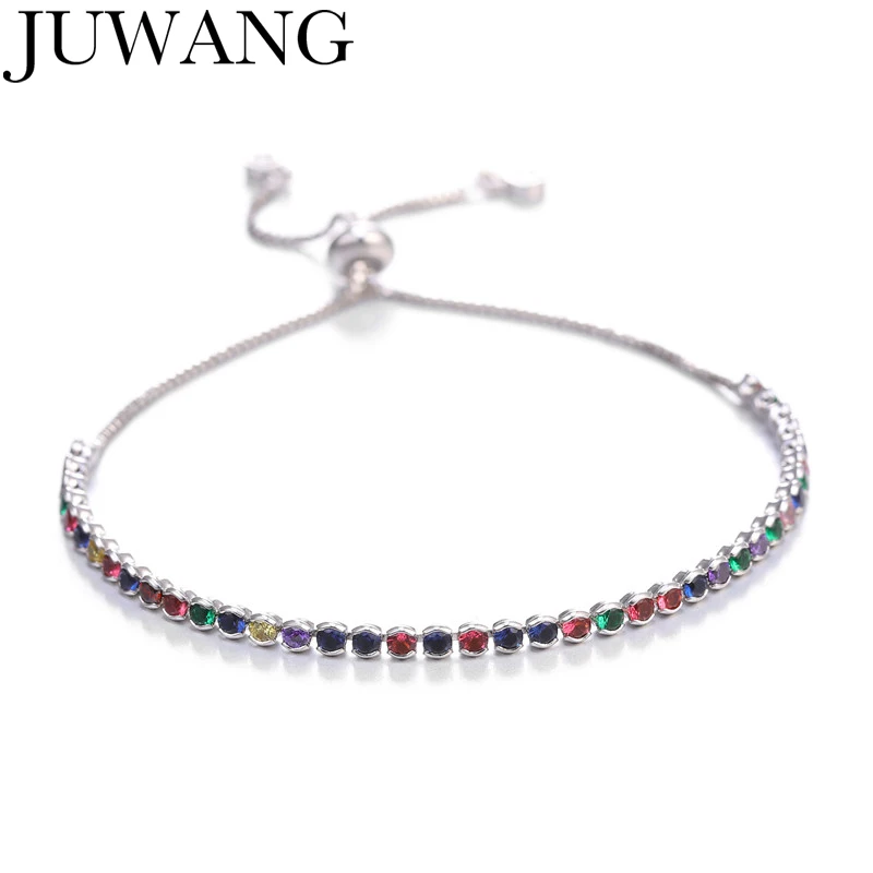 JUWANG Fashion Luxury Chain Bracelets Jewelry Crystal AAA Cubic Zircon Adjustable Charm Bracelet Bangles For Women Birthday Gift
JUWANG Fashion Luxury Chain Bracelets Jewelry Crystal AAA Cubic Zircon Adjustable Charm Bracelet Bangles For Women Birthday Gift