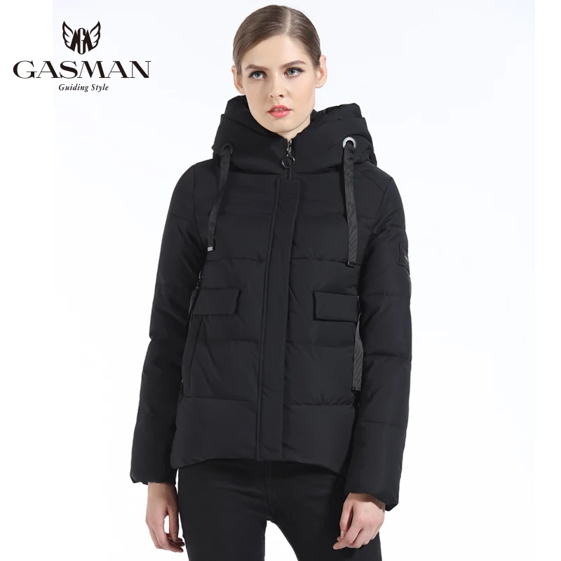 GASMAN 2019 Женские Пуховики и Куртки Зимние Короткие пальто Зимнее Женское Белая