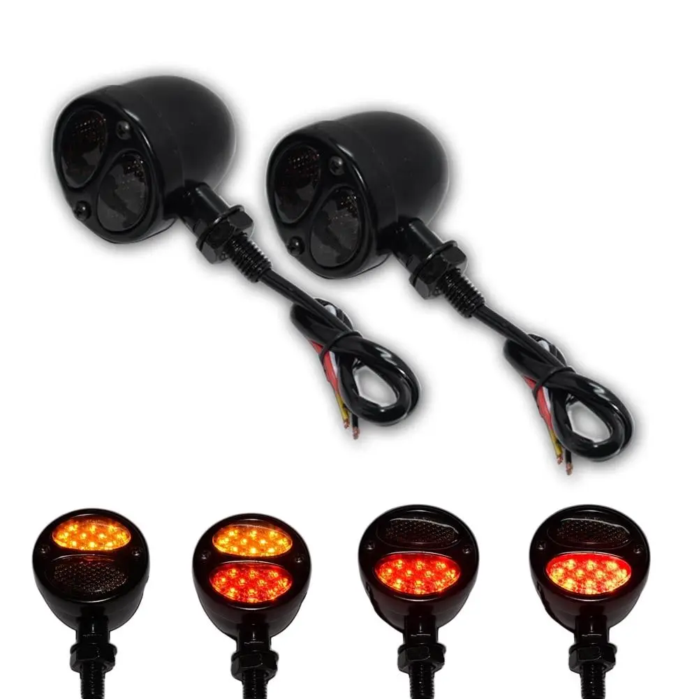 JXLCLYL 1 Pair Red+Yellow LED 12V Motorcycle Bullet Turn Signal Running Brake Light Black
JXLCLYL 1 Pair Red+Yellow LED 12V Motorcycle Bullet Turn Signal Running Brake Light Black