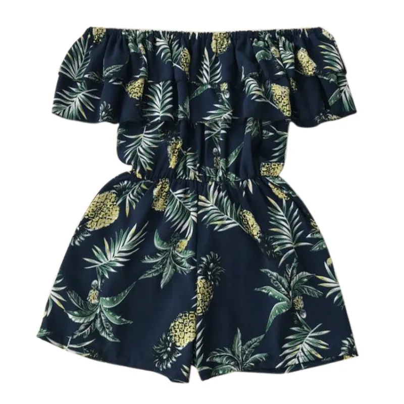 Sexy Backless Summer Playsuit Women Off Shoulder Print Beach Jumpsuit Romper Slash Neck Short Overalls
Sexy Backless Summer Playsuit Women Off Shoulder Print Beach Jumpsuit Romper Slash Neck Short Overalls
