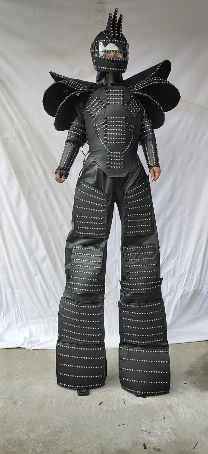 Stilts LED Glowing Stilts Clothes LED Stage Wear Carnival Dress LED Costume with Scanning Function and Letters on Back
Stilts LED Glowing Stilts Clothes LED Stage Wear Carnival Dress LED Costume with Scanning Function and Letters on Back