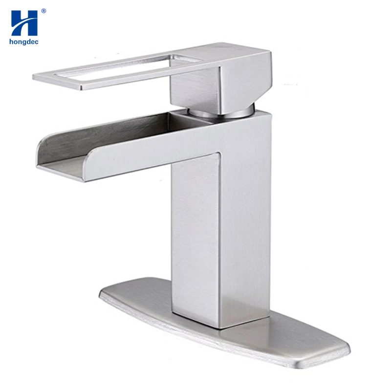Hongdec Bathroom Deck Mounted 304 Stainless Steel Waterfall Basin Mixer Faucet Tap Brushed Nickel
Hongdec Bathroom Deck Mounted 304 Stainless Steel Waterfall Basin Mixer Faucet Tap Brushed Nickel