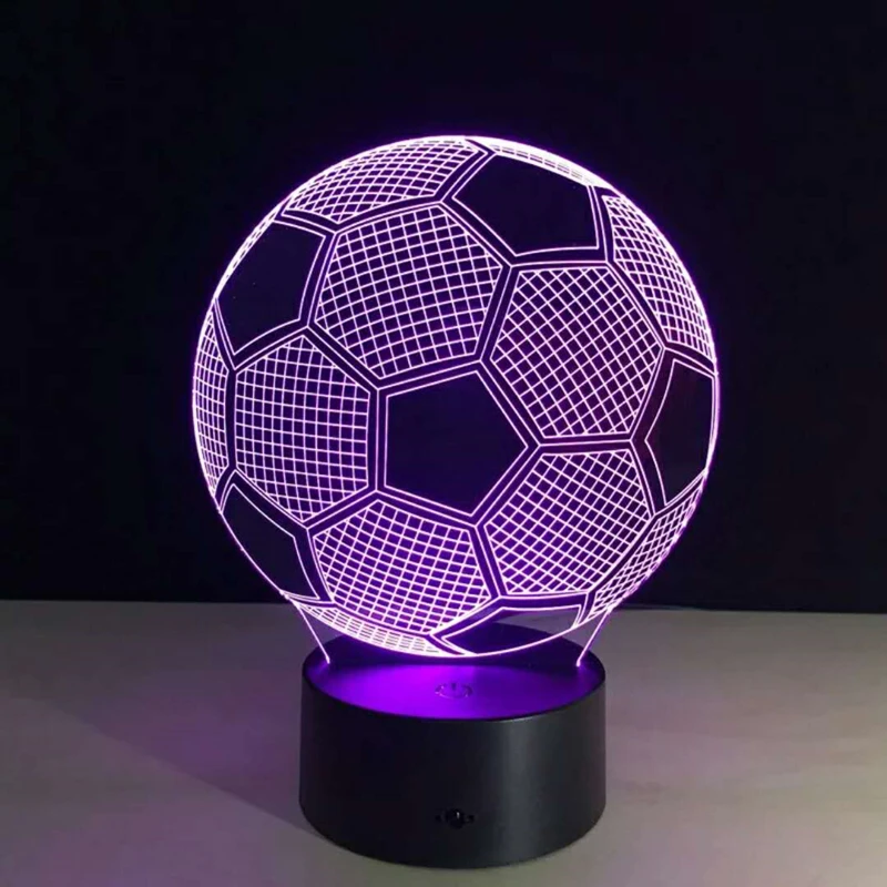 2018 Newest 3D Creative Acrylic LED Night Light 7colors change Football deco lamparas abajur 3D led table lamp
2018 Newest 3D Creative Acrylic LED Night Light 7colors change Football deco lamparas abajur 3D led table lamp