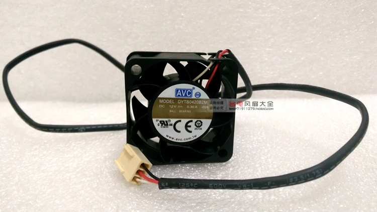 New AVC 4020 12v 0.3A 4CM Dual Ball Cooling Fan DYTB0420B2M FG Speed