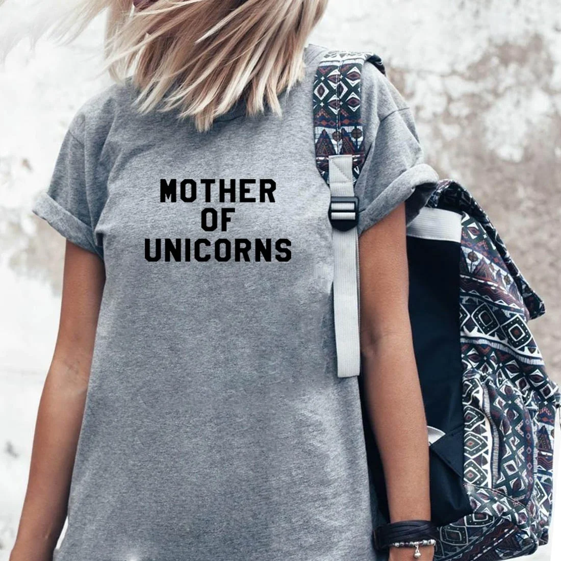 Mother of Unicorns Funny T Shirt Women Summer Printed Short Sleeve T-shirt Women Black White Loose Cotton Tee Shirt Femme
Mother of Unicorns Funny T Shirt Women Summer Printed Short Sleeve T-shirt Women Black White Loose Cotton Tee Shirt Femme
