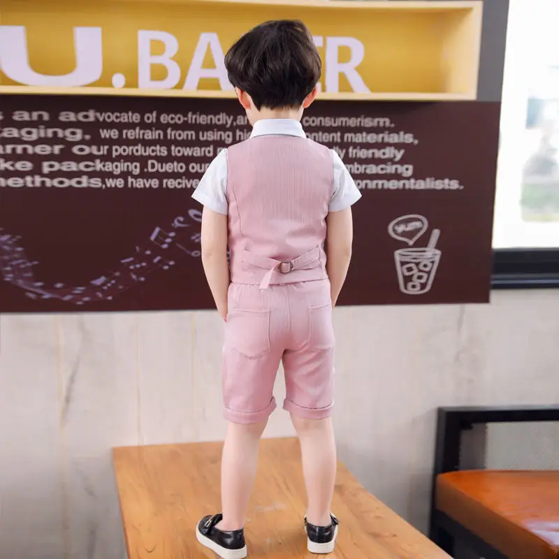 children Prom Formal Suits Short pants Vest shirts Tie 4Pcs Kids Clothing Sets Boys Summer Suit for Boys Gentleman Costumes
children Prom Formal Suits Short pants Vest shirts Tie 4Pcs Kids Clothing Sets Boys Summer Suit for Boys Gentleman Costumes