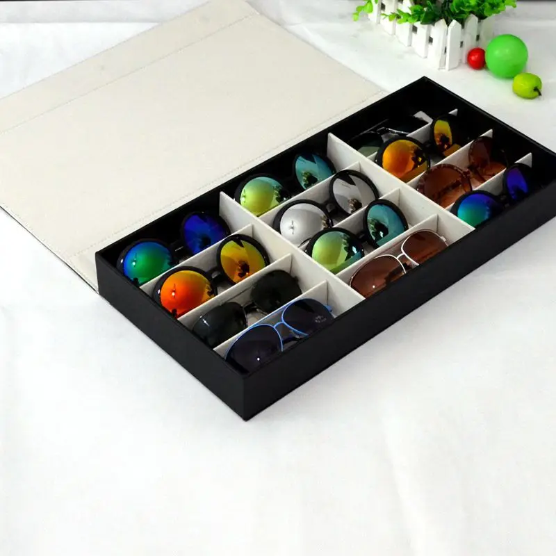 Fashion Jewelry Display Organizer Case Eyewear Showcase Trays Holder With 12 Compartments
Fashion Jewelry Display Organizer Case Eyewear Showcase Trays Holder With 12 Compartments