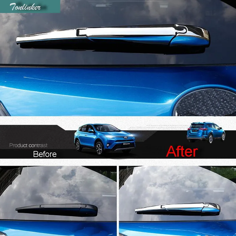 Tonlinker 3 pcs ABS Chrome Car styling Rear wiper decorative bright sticker Cover Case Stickers For TOYOTA RAV4 2016 Accessories
Tonlinker 3 pcs ABS Chrome Car styling Rear wiper decorative bright sticker Cover Case Stickers For TOYOTA RAV4 2016 Accessories