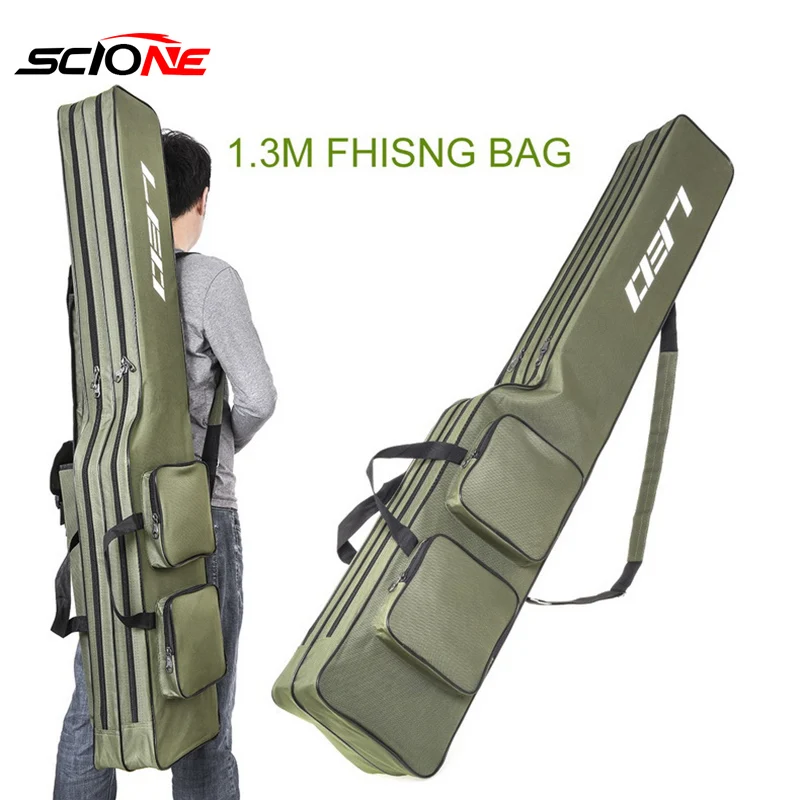 Multifunction 600D Nylon Fishing Bag 2 Layer 130cm Fishing Rod Bag Large Capacity Waterproof Portable Tackle Bags Storage XA109G
Multifunction 600D Nylon Fishing Bag 2 Layer 130cm Fishing Rod Bag Large Capacity Waterproof Portable Tackle Bags Storage XA109G