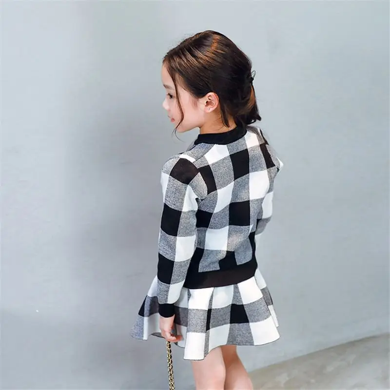 New Spring Autumn Children Girls Set Baby Clothing Plaid Jackets+ Skirt 2Pcs Sport Suit Children Clothes Suit Kids Tracksuit Z07
New Spring Autumn Children Girls Set Baby Clothing Plaid Jackets+ Skirt 2Pcs Sport Suit Children Clothes Suit Kids Tracksuit Z07