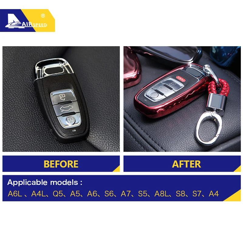 Airspeed TPU Car Key Case for audi A4 A5 A6 A6L A4L A8L A7 Q5 S6 S5 S8 S7 Accessories AUDI Key Cover A4 Key Shell Protector
Airspeed TPU Car Key Case for audi A4 A5 A6 A6L A4L A8L A7 Q5 S6 S5 S8 S7 Accessories AUDI Key Cover A4 Key Shell Protector