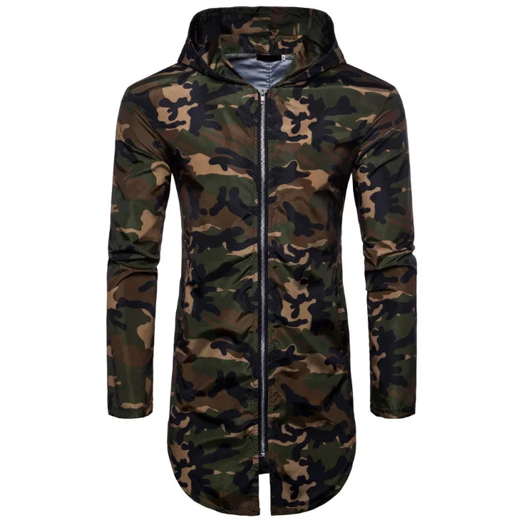 DropShipping Men Jackets and Coats New Hooded Camouflage Casual Thin Jacket Zipper Long Coat Casaco Masculino
DropShipping Men Jackets and Coats New Hooded Camouflage Casual Thin Jacket Zipper Long Coat Casaco Masculino