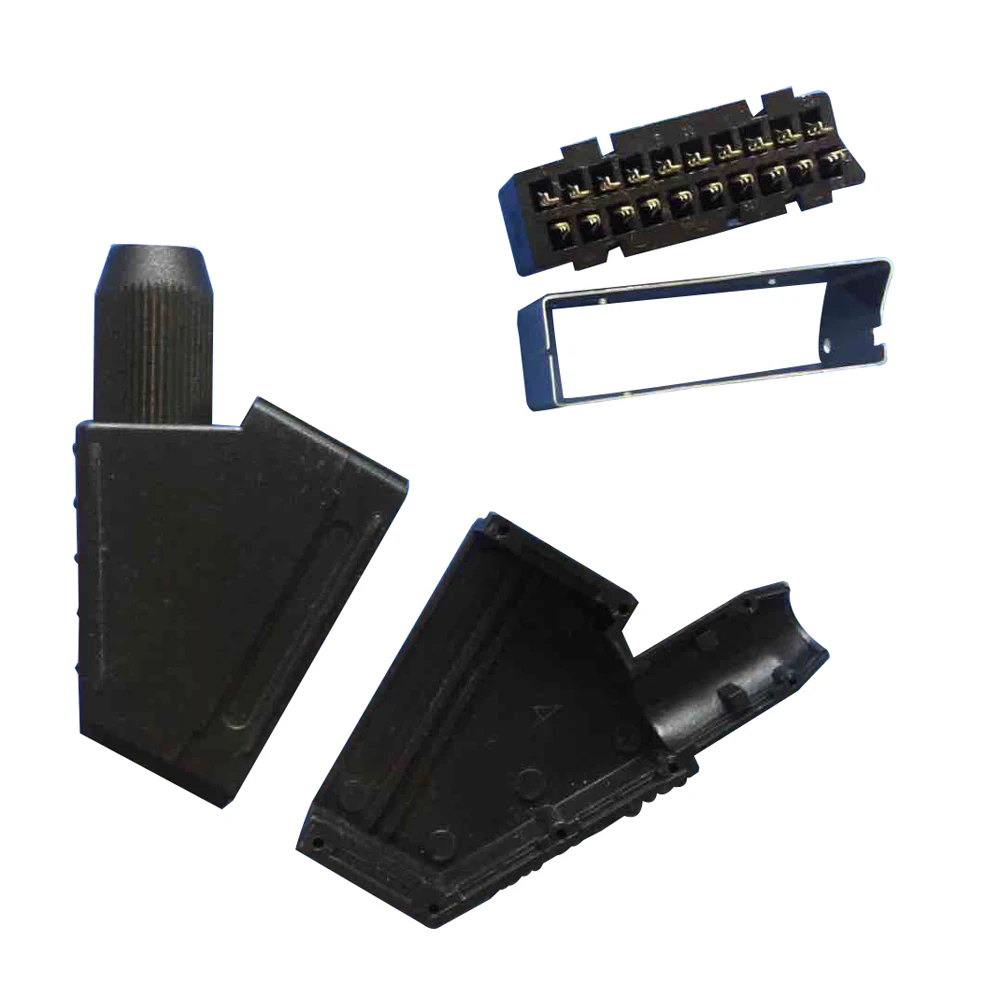 Scart plug 21 pin male connector Connect Port Socket Interface Connector slot for S-N-E-S AV cable |