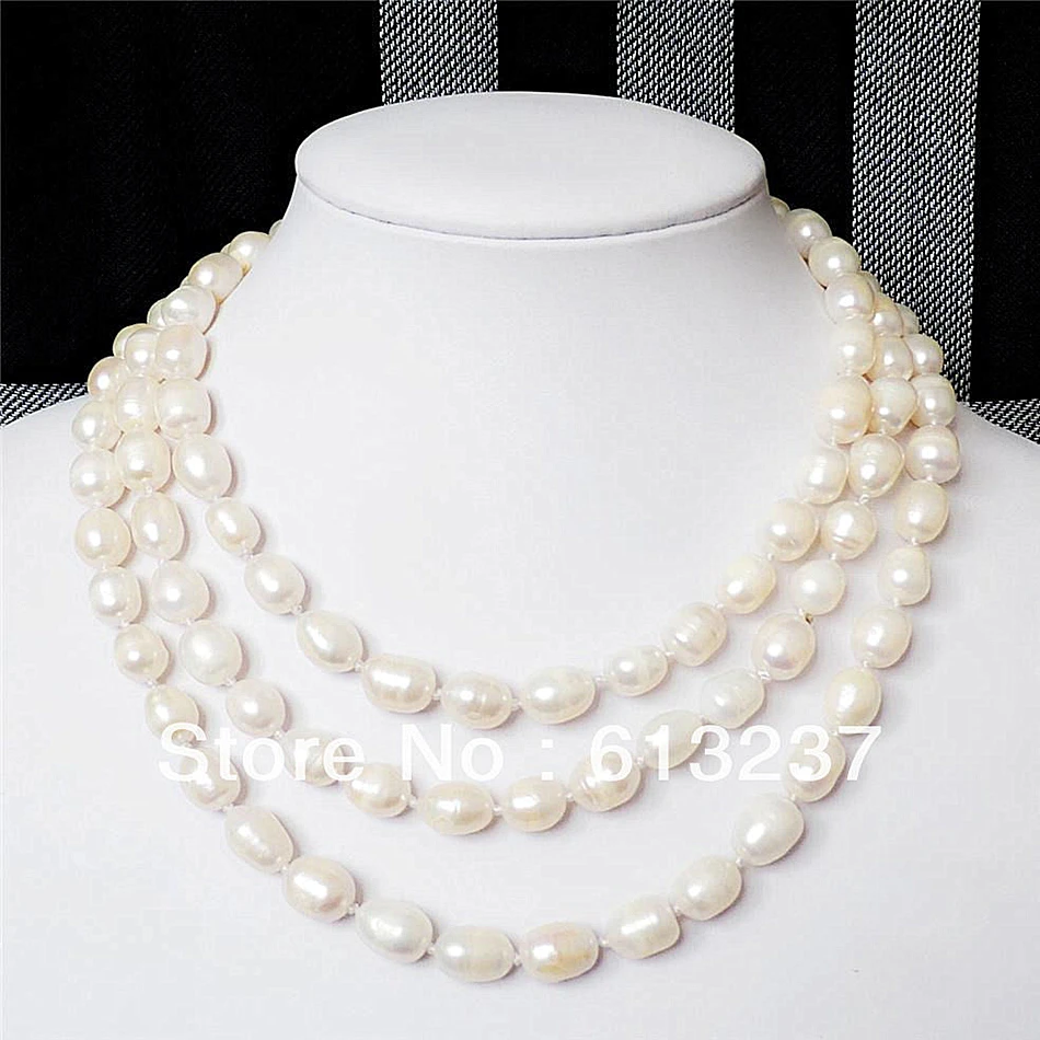Fashion style diy 8-9mm beautiful white freshwater cultured rice pearl making necklace 50" MY4552
Fashion style diy 8-9mm beautiful white freshwater cultured rice pearl making necklace 50" MY4552