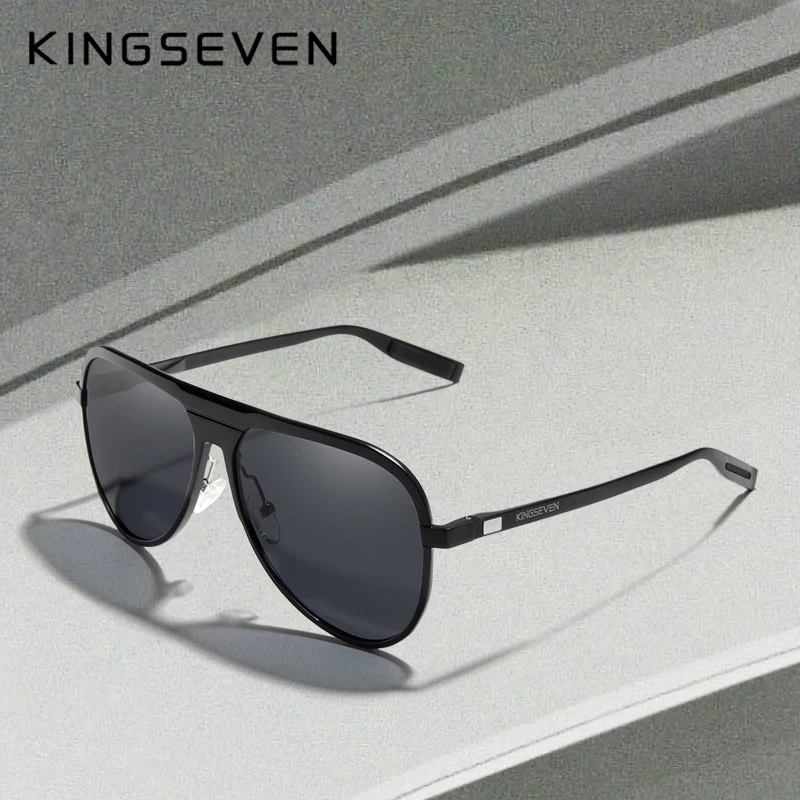 Мужские солнцезащитные очки KINGSEVEN, поляризационные, из алюминия и магния, UV400
Мужские солнцезащитные очки KINGSEVEN, поляризационные, из алюминия и магния, UV400