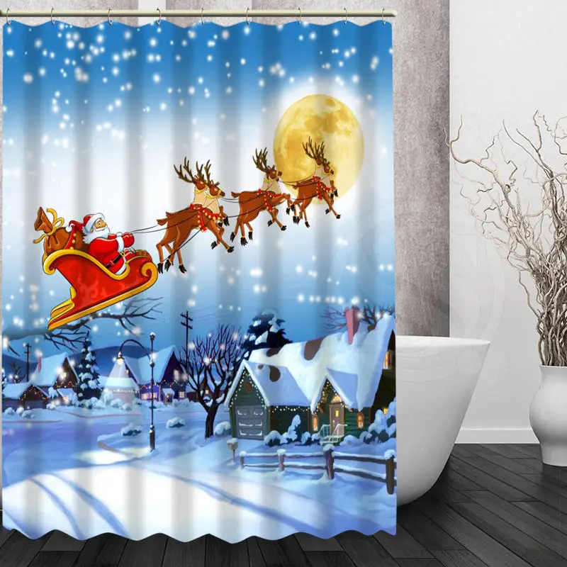New Custom Christmas Cute Snowman Design Modern Shower Curtain 3D Waterproof Polyester Fabric Bath Curtain 12 Hooks
New Custom Christmas Cute Snowman Design Modern Shower Curtain 3D Waterproof Polyester Fabric Bath Curtain 12 Hooks