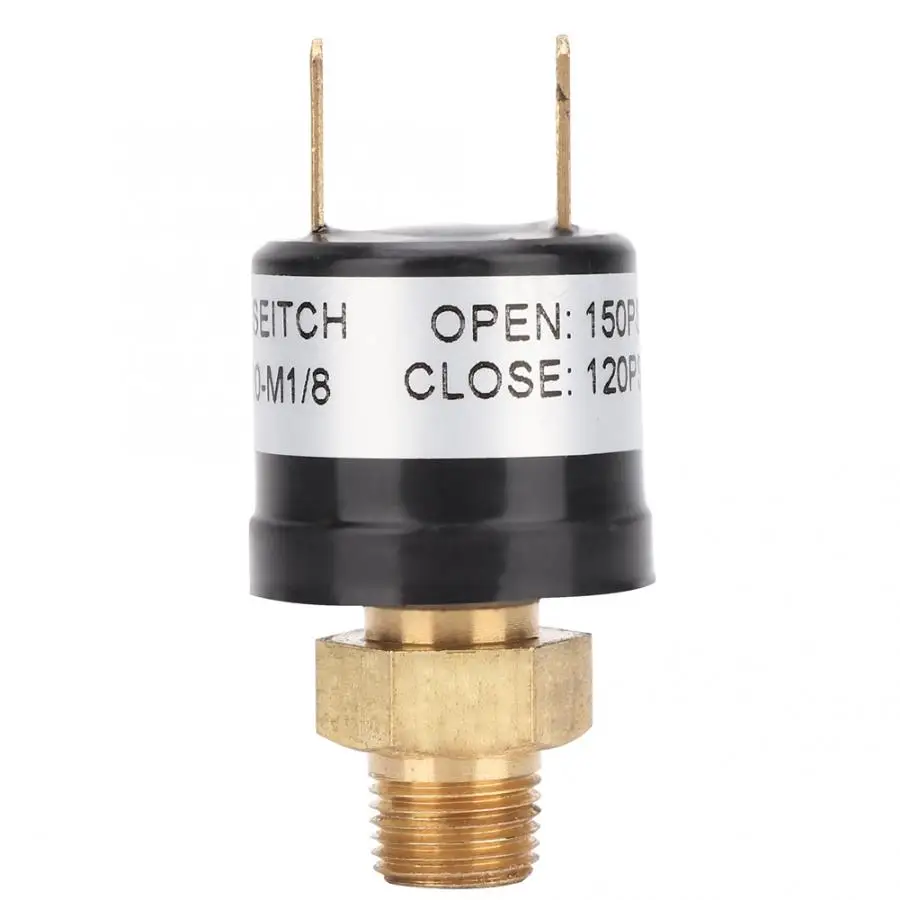 Male 1/8" NPT Air Pressure Switch 120-150psi Metal Control Switch MAPS120150T18 Air Pressure Switch
Male 1/8" NPT Air Pressure Switch 120-150psi Metal Control Switch MAPS120150T18 Air Pressure Switch