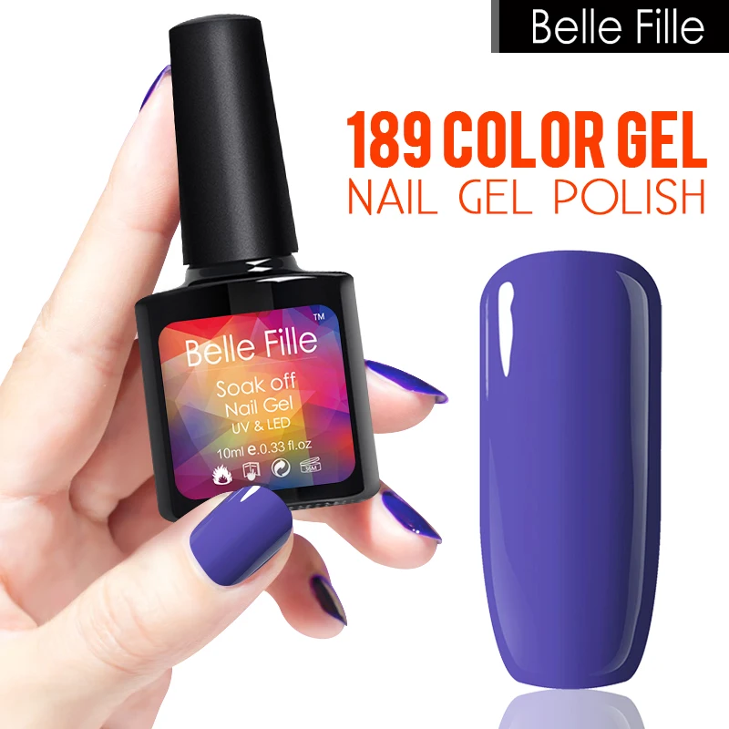 Гель-лак для ногтей Belle Fille сладкие конфеты цвета УФ-гель светодиодный лак синий
