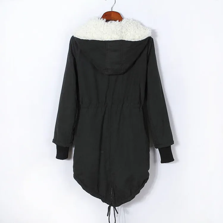 Winter Jacket Women Coats Oversized Casual Thick Dovetail Lambs Plush Hooded Cotton Coat Female Plus Size Outerwear Parka Jacket
Winter Jacket Women Coats Oversized Casual Thick Dovetail Lambs Plush Hooded Cotton Coat Female Plus Size Outerwear Parka Jacket