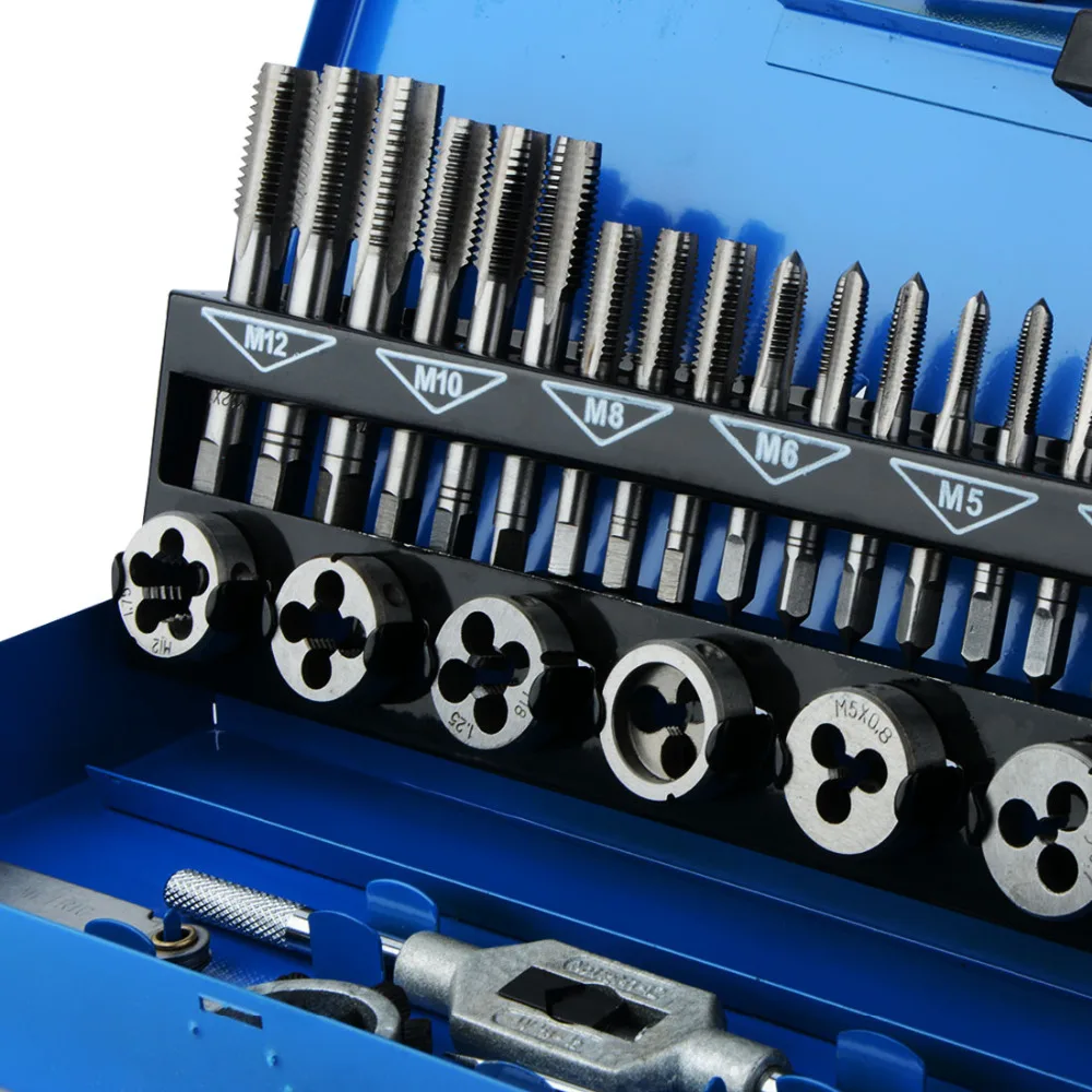 32in 1 Metric Hand Tap Set Screw Thread Plugs Straight Taper Reamer Tools Adjustable Taps Dies Wrench For Car Repairing Tool
32in 1 Metric Hand Tap Set Screw Thread Plugs Straight Taper Reamer Tools Adjustable Taps Dies Wrench For Car Repairing Tool